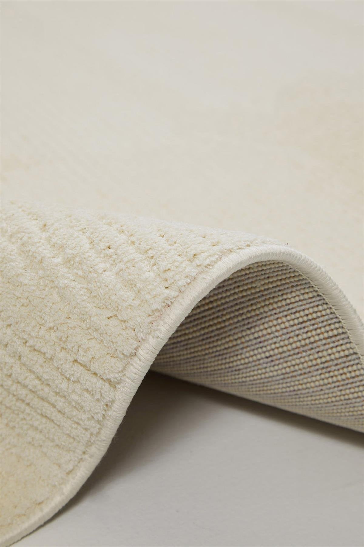 Evdeco Violet 3601 Cream Soft Textured Modern Living Room Carpet