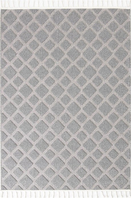 Evdeco Tina 7505 Gri Yumuşak Tuşeli Kesme Halı