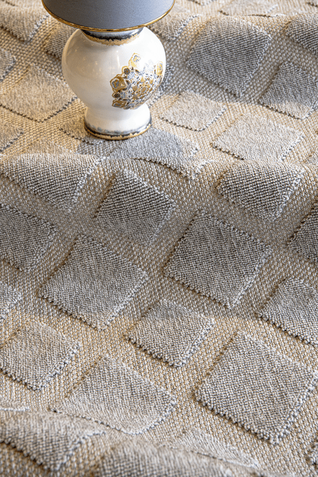 Evdeco Tina 7505 Gri Yumuşak Tuşeli Kesme Halı