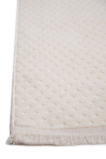 Evdeco Pita PT01 Krem Modern İskandinav Peluş Dokulu Halı