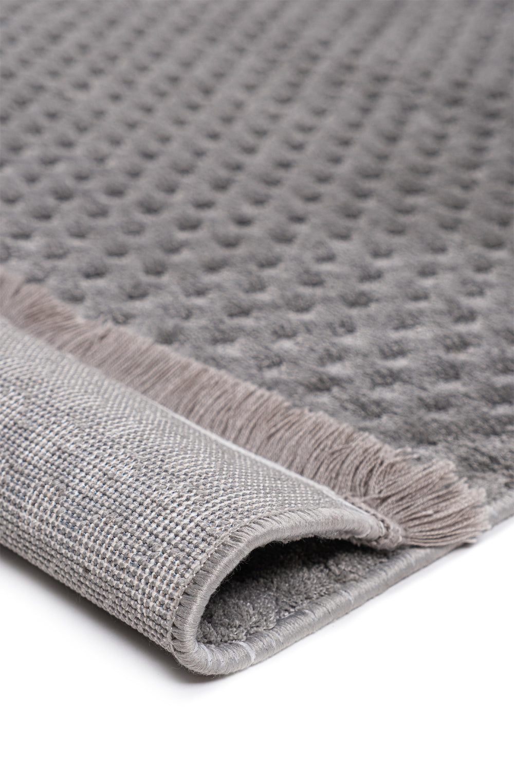Evdeco Pita PT02 Gri Modern İskandinav Peluş Dokulu Halı