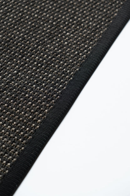 Evdeco Suit SU04 Antrasit Siyah Biyeli Doğal Sisal Halı