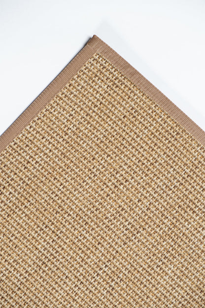 Evdeco Suit SU03 Kahverengi Açık Kahverengi Biyeli Doğal Sisal Halı