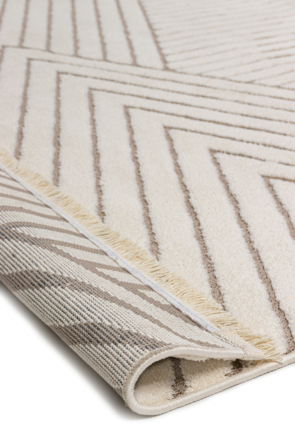 Evdeco Sidney SD02 Krem Bej Modern İskandinav Peluş Dokulu Halı