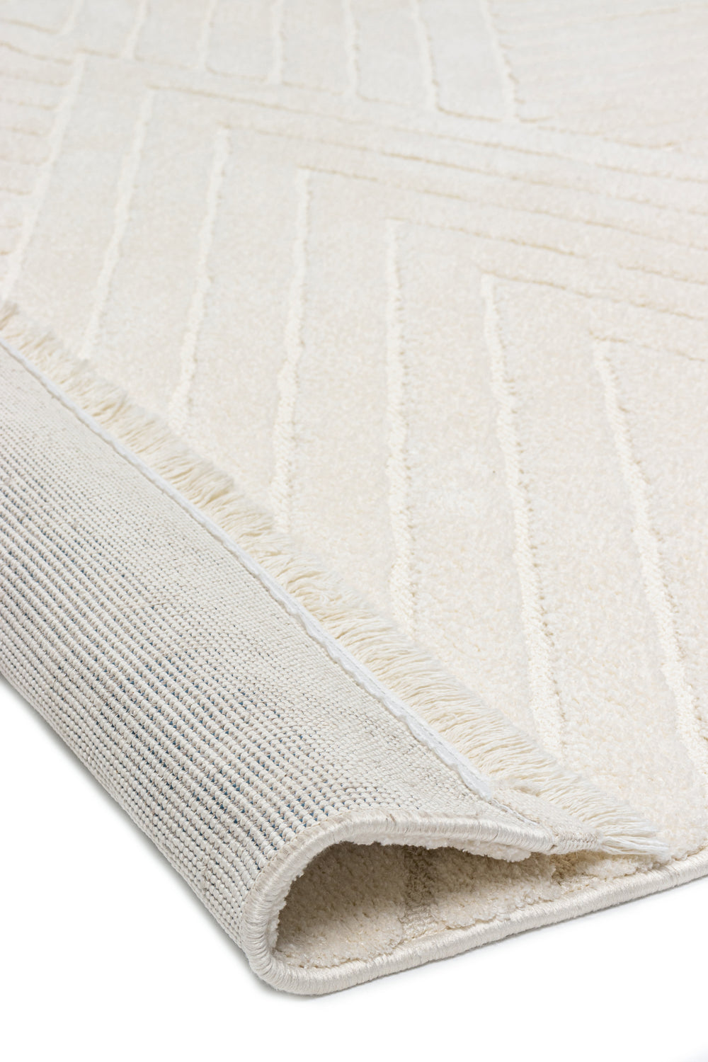 Evdeco Sidney SD01 Krem Modern İskandinav Peluş Dokulu Halı