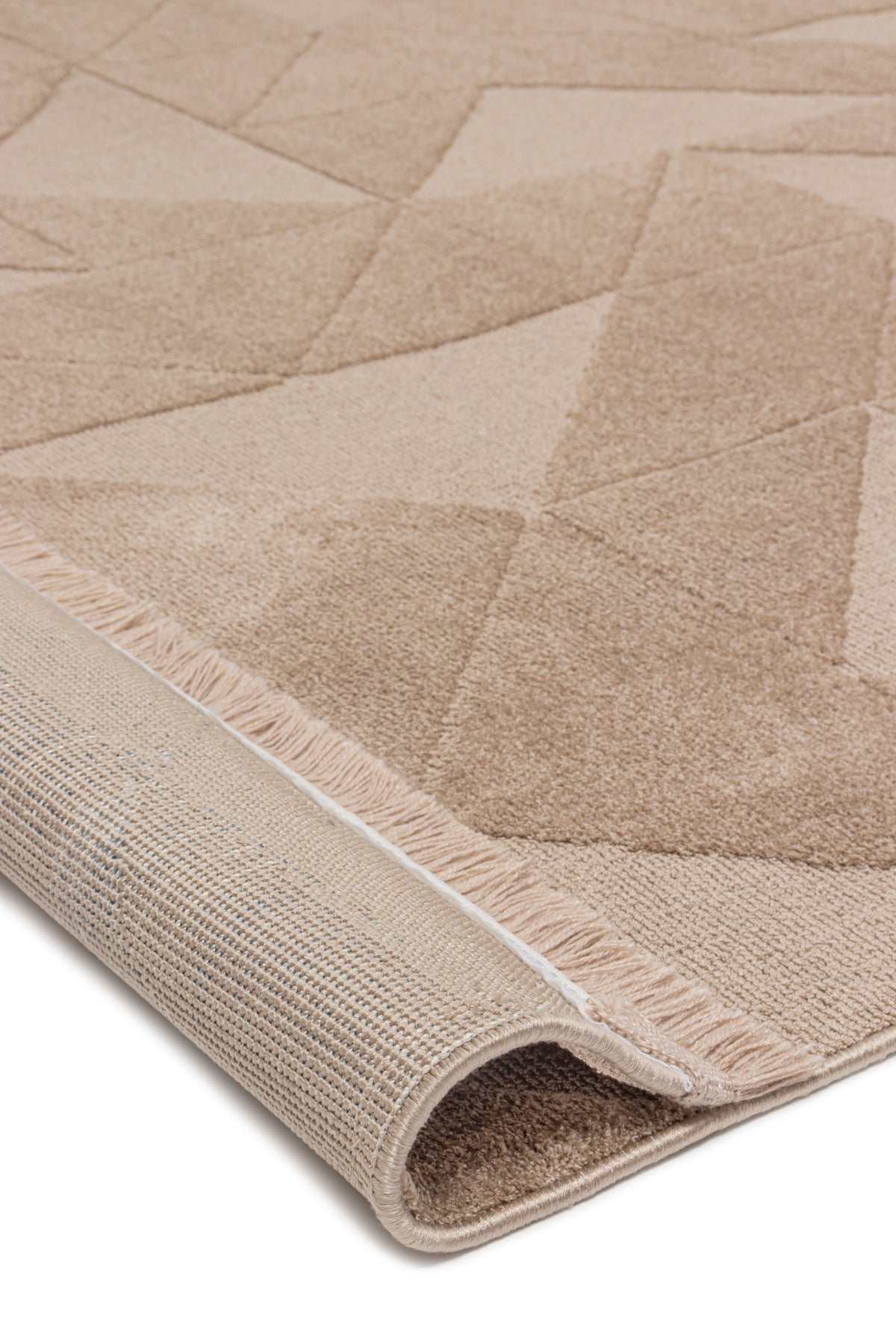 Evdeco Sidney SD05 Bej Modern İskandinav Peluş Dokulu Halı