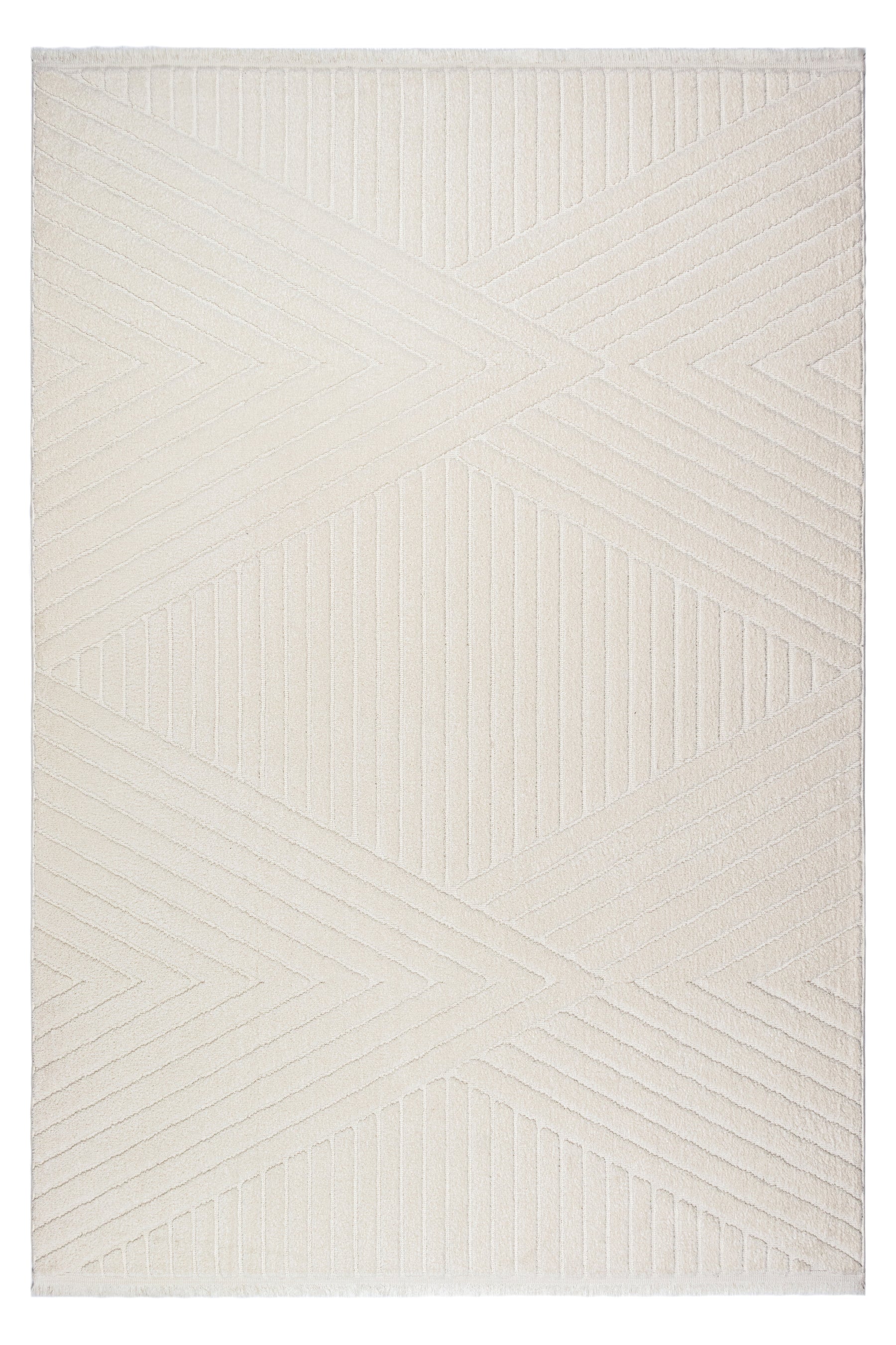 Evdeco Sidney SD01 Krem Modern İskandinav Peluş Dokulu Salon Oturma Odası Yatak Odası Halısı
