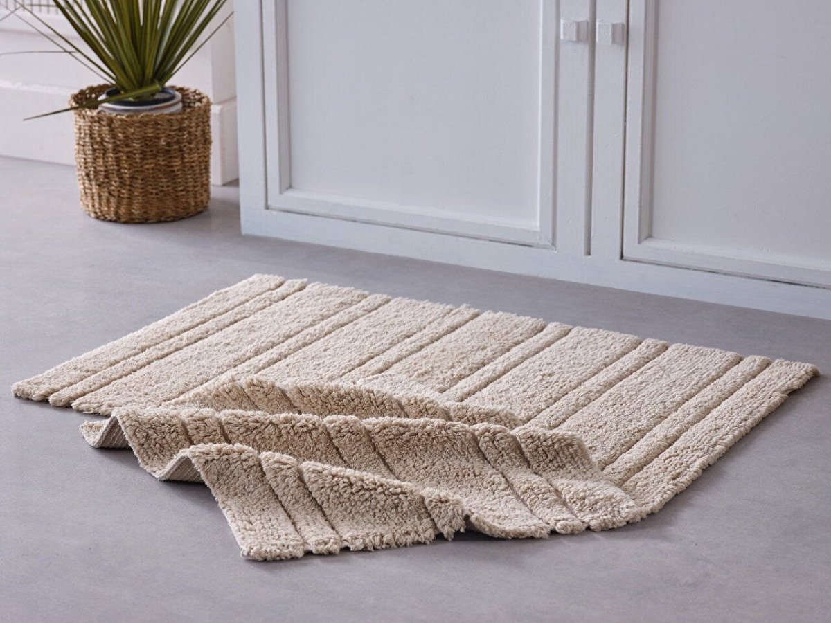 Banyo Paspası Pera - Krem - Evdeco Home