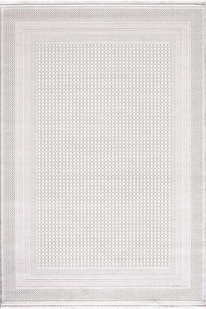 Evdeco Miras 6818 Beyaz Salon Halısı