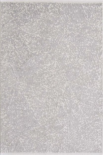 Evdeco Aden 8607 Gri Yumuşak Dokulu Salon Halısı - Gri - Evdeco