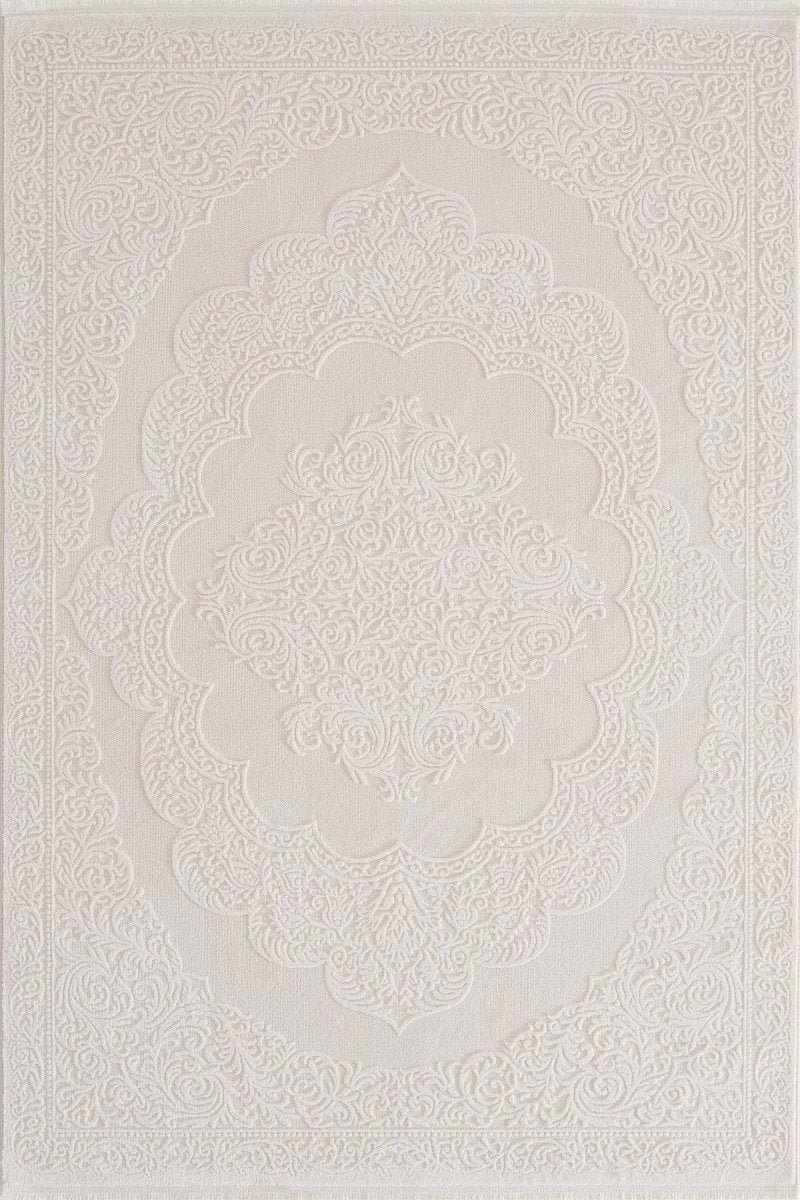 Evdeco Aden 8609 Gri Yumuşak Dokulu Salon Halısı - Gri - Evdeco