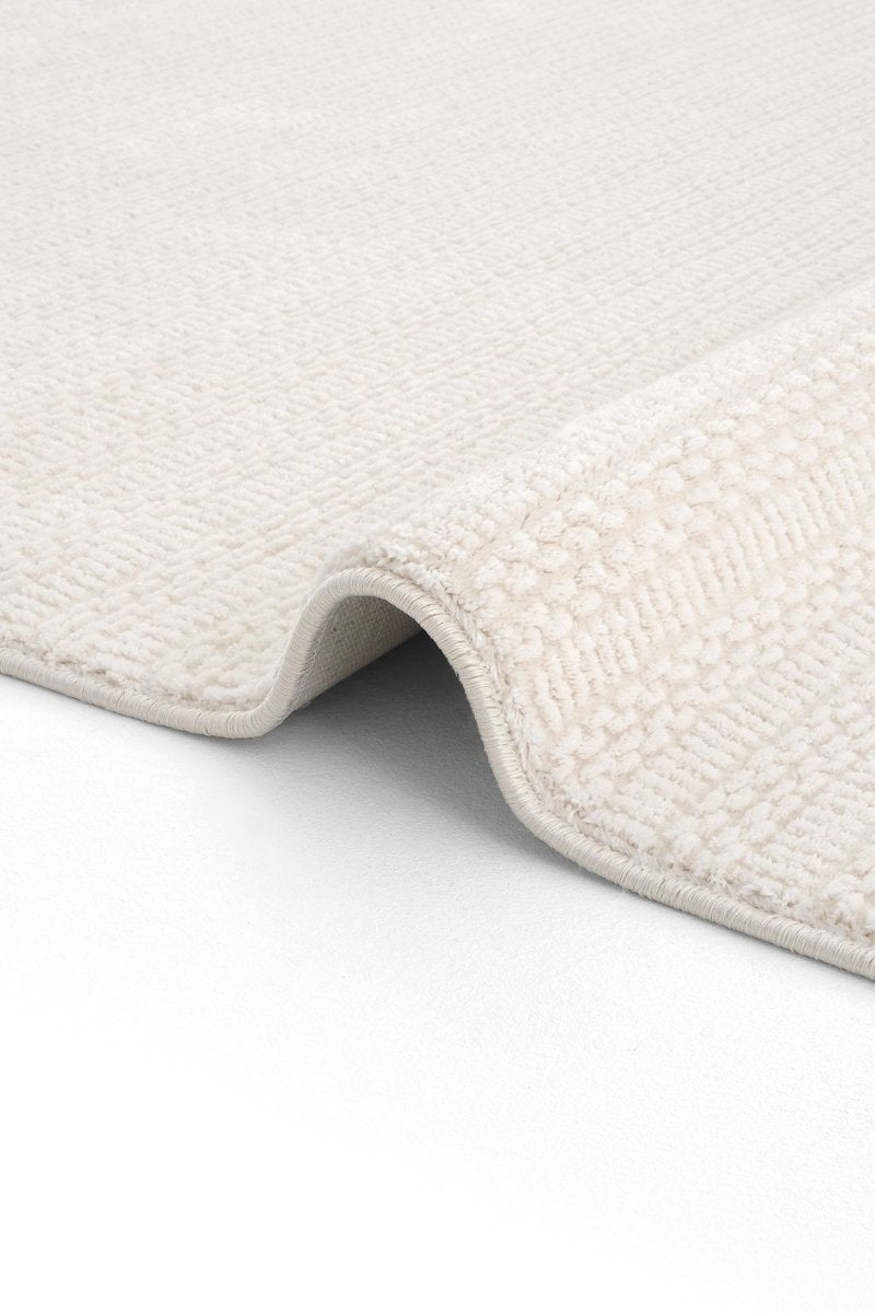 Evdeco Aden 8611 Krem Yumuşak Dokulu Salon Halısı - Krem - Evdeco