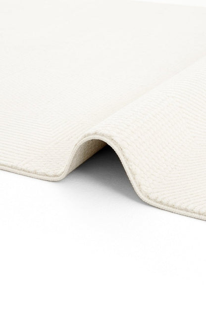 Evdeco Alya 9503 Krem Bukle Görünümlü Salon Dokuma Makine Halısı - Krem - Evdeco