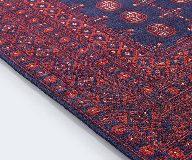 Evdeco Anatolia 15913 Lacivert Afgan Halı - Lacivert - Evdeco