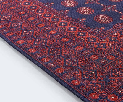 Evdeco Anatolia 15913 Lacivert Afgan Halı - Lacivert - Evdeco