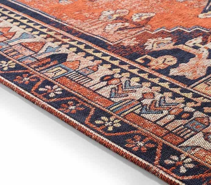 Evdeco Anatolia 15917 Kiremit Afgan Halı - Kiremit - Evdeco
