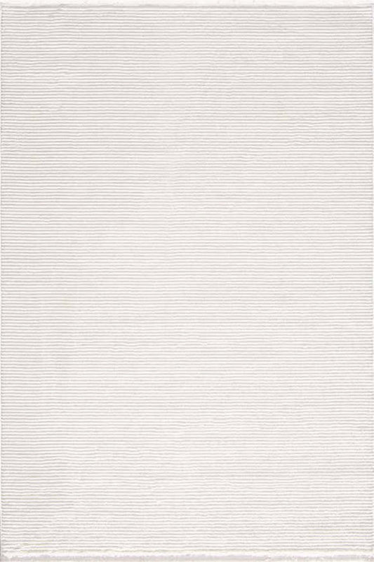 Evdeco Violet 3601 Krem Yumuşak Dokulu Modern Salon Halısı