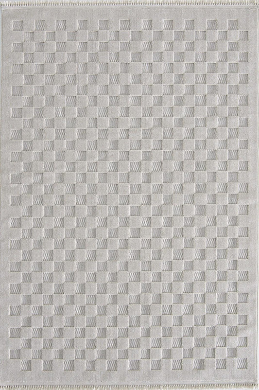Evdeco Tina 7514 Krem Yumuşak Tuşeli Kesme Halı
