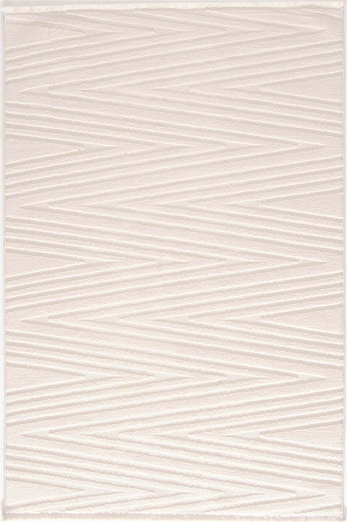 Evdeco Elizya 3105 Krem Modern Kesme Yolluk Halı