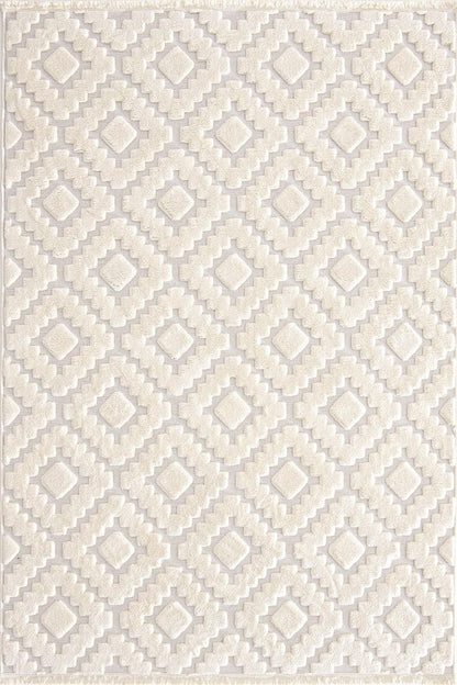 Evdeco Ivory 8003 Beyaz Halı