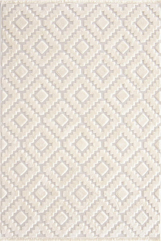 Evdeco Ivory 8003 Beyaz Halı